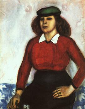 馬尅 夏加爾 畫家妹妹的肖像